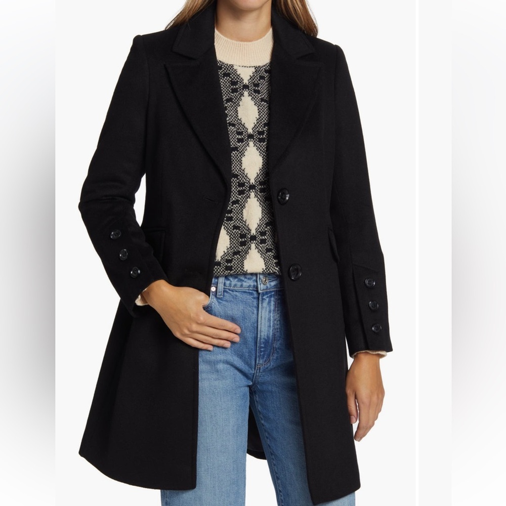 Sam Edelman
Herringbone Button Twill
Wool Blend Coat